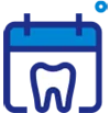 image of a teeth outline in calender which showcases that  need of dental checkup 